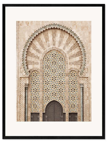 Stampa artistica con cornice Moschea di Hassan II in Marocco