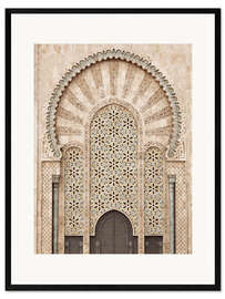 Stampa artistica con cornice Moschea di Hassan II in Marocco