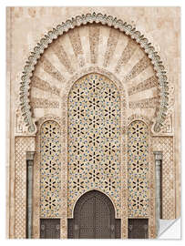 Selvklebende plakat Hassan II Mosque in Morocco