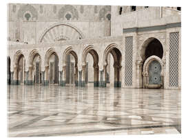 Acrylic print Architecture of the Hassan II Mosque in Casablanca