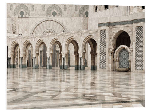 Tableau en PVC Architecture de la mosquée Hassan-II à Casablanca