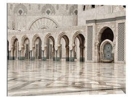 Cuadro de plexi-alu Arquitectura de la mezquita de Hassan II en Casablanca