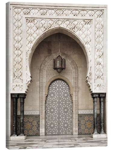 Canvas print Mosque detail in Morocco