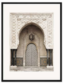 Gerahmter Kunstdruck Moschee-Detail in Marokko