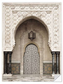 Selvklebende plakat Mosque detail in Morocco