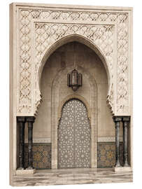 Wood print Mosque Detail in Morocco - Art Couture