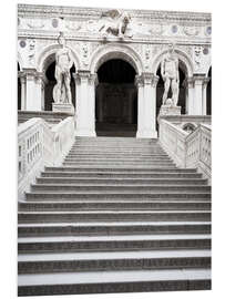 Hartschaumbild Marmortreppe in Venedig