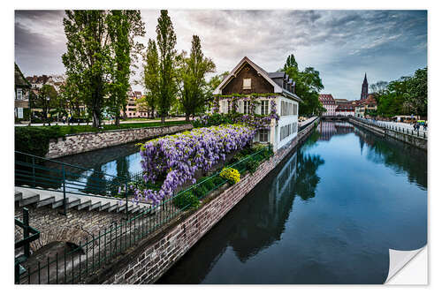 Muursticker Old town view in Strasbourg