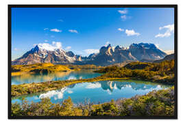Gerahmter Kunstdruck Nationalpark Torres del Paine