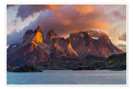 Poster  Torres del Paine, Patagonien - Dieter Meyrl