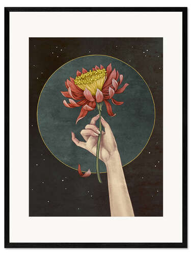Framed art print Moon Flower