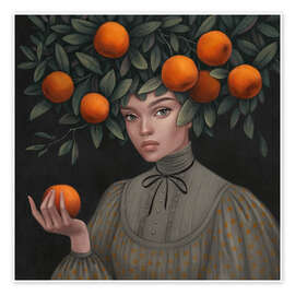 Obra artística  Jardín de naranjas - Vasilisa Romanenko
