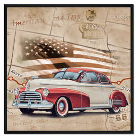 Gerahmter Kunstdruck Amerikanischer Road Trip
