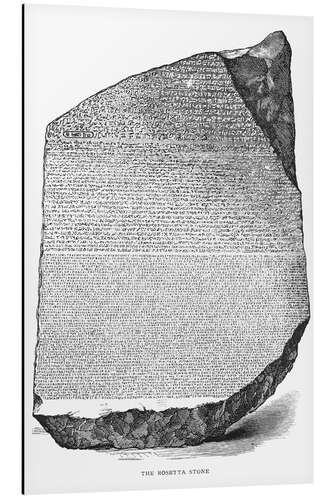 Aluminiumsbilde The Rosetta Stone (Rosettasteinen)