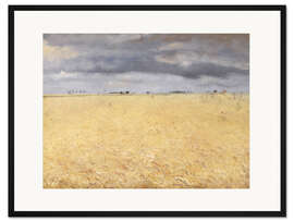 Gerahmter Kunstdruck Ein Roggenfeld