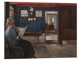 Gallery print Interior with a Farmer Reading a Newspaper