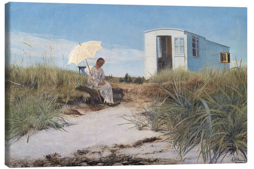 Tableau sur toile Épouse de l’artiste avec la caravane