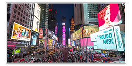 Póster  Times Square à noite - Jan Christopher Becke