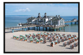 Gerahmter Kunstdruck Ostseebad Sellin auf Rügen