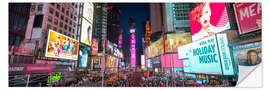 Selvklebende plakat Times Square Panorama