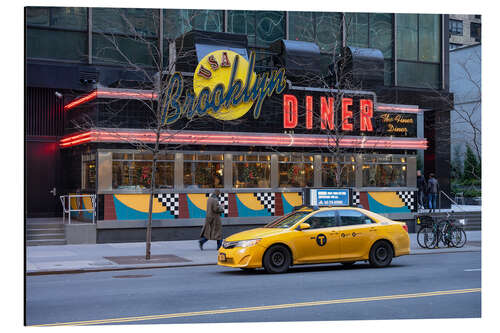 Tableau en aluminium New York Diner