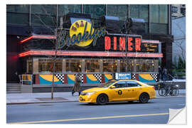 Selvklebende plakat New York Diner