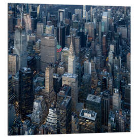 Aluminium print Aerial view of the Chrysler Building in Midtown Manhattan