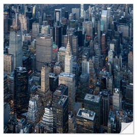 Vinilo para la pared Vista aérea del edificio Chrysler en Midtown Manhattan