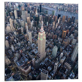 Aluminium print Empire State Building aerial view