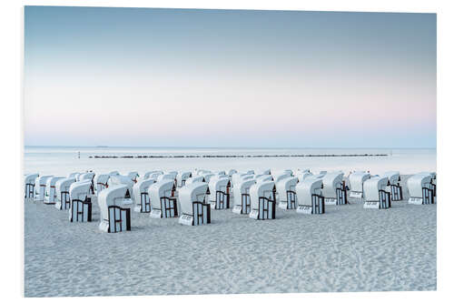 Foam board print Beach chairs on Rügen