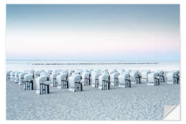 Naklejka na ścianę Beach chairs on Rügen