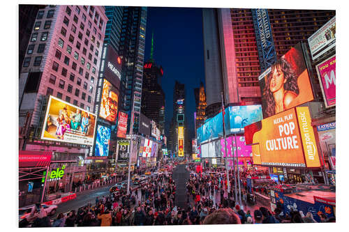 Foam board print Times Square in New York City