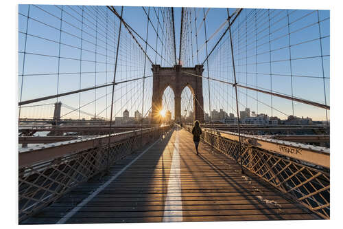 PVC-tavla Brooklyn Bridge at sunrise