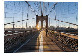 Magnettafel Brooklyn Bridge bei Sonnenaufgang