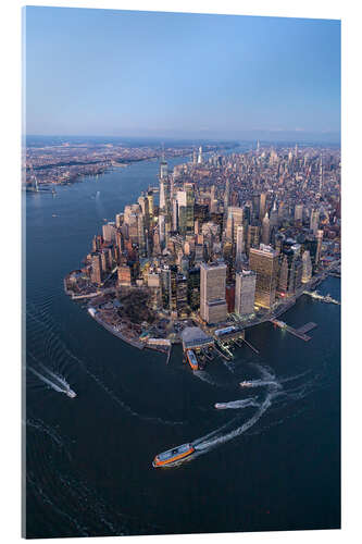 Obraz na szkle akrylowym Lower Manhattan aerial view