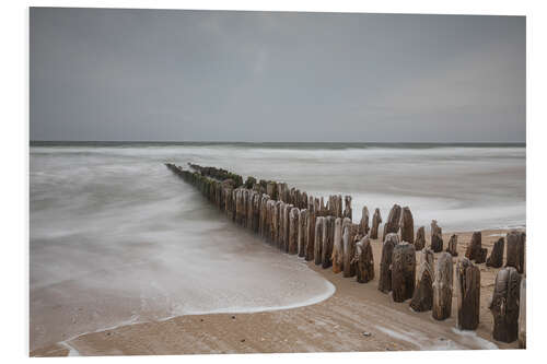 Foam board print Mystical groyne on Sylt I