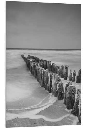 Aluminiumsbilde Mystical groyne on Sylt II