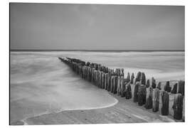 Aluminium print Mystical Groyne on Sylt III