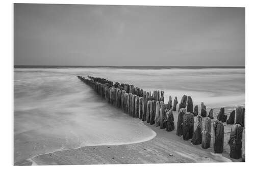 Foam board print Mystical Groyne on Sylt III