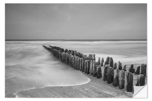 Selvklæbende plakat Mystical Groyne on Sylt III