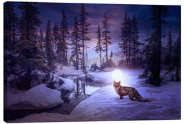 Canvas print Moon fox