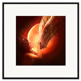 Framed art print Red dragon