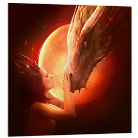 Magnettafel Roter Drache