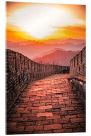 Quadro em acrílico The Great Wall at sunset I