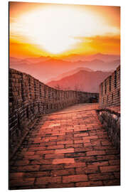 Aluminiumsbilde The Great Wall at sunset I