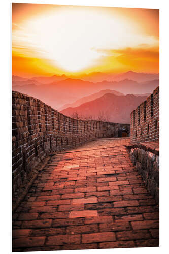 PVC-tavla The Great Wall at sunset I