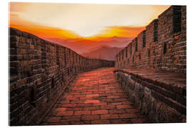 Quadro em acrílico The Great Wall at sunset II