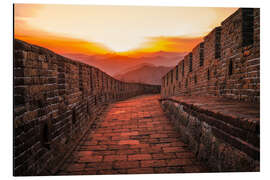 Aluminiumsbilde The Great Wall at sunset II