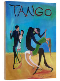 Wood print Gala Tango 2