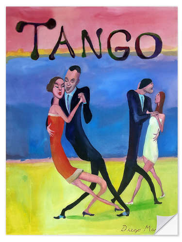 Vinilo para la pared Tango de gala